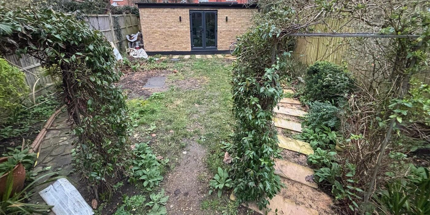 balham london garden before tidy began